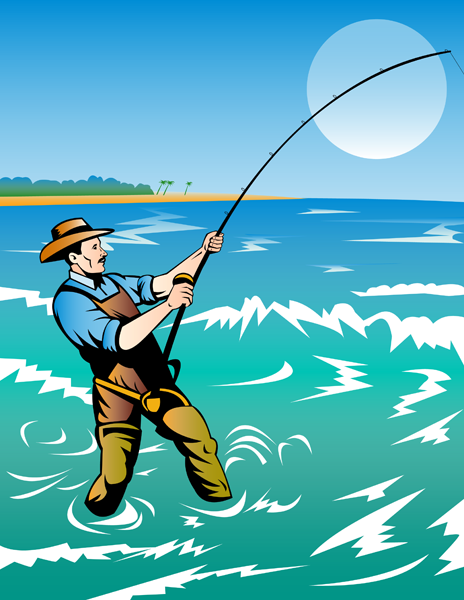 Download Free Vector Illustration: Fishing - The Shutterstock Blog
