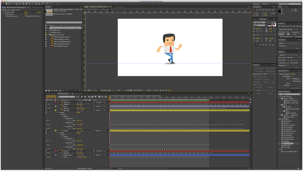 Animating Characters with the Puppet Tool - The Shutterstock Blog