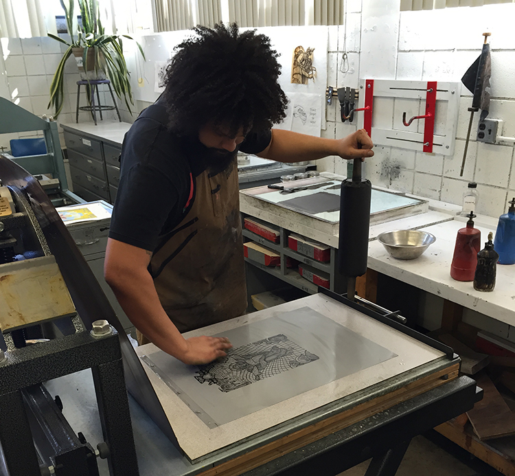 Inside the Lithography Studio with Artist and Printmaker Aaron Coleman ...